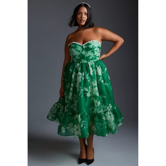 Dress Work By Anthropologie In Navy, Size: 1x main image 1